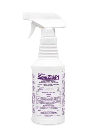 Disinfectant Surface Cleaner SaniZide Pro 1® Alcohol Based Pump Spray Liquid 32 oz. Bottle Alcohol Scent NonSterile (1/EA 6/CS) by Safetec of America  ID 35910
